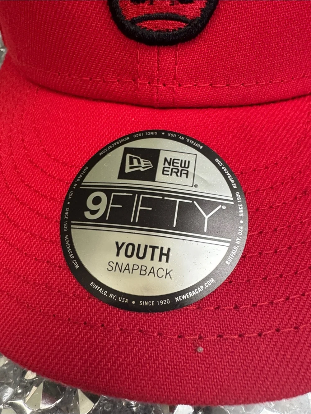 New Era Chicago Bulls Red & White Youth Snapback Hat NWT